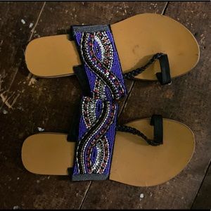 Beaded sandals